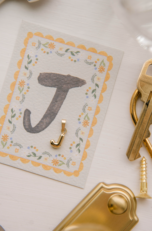 J - Letter Charm