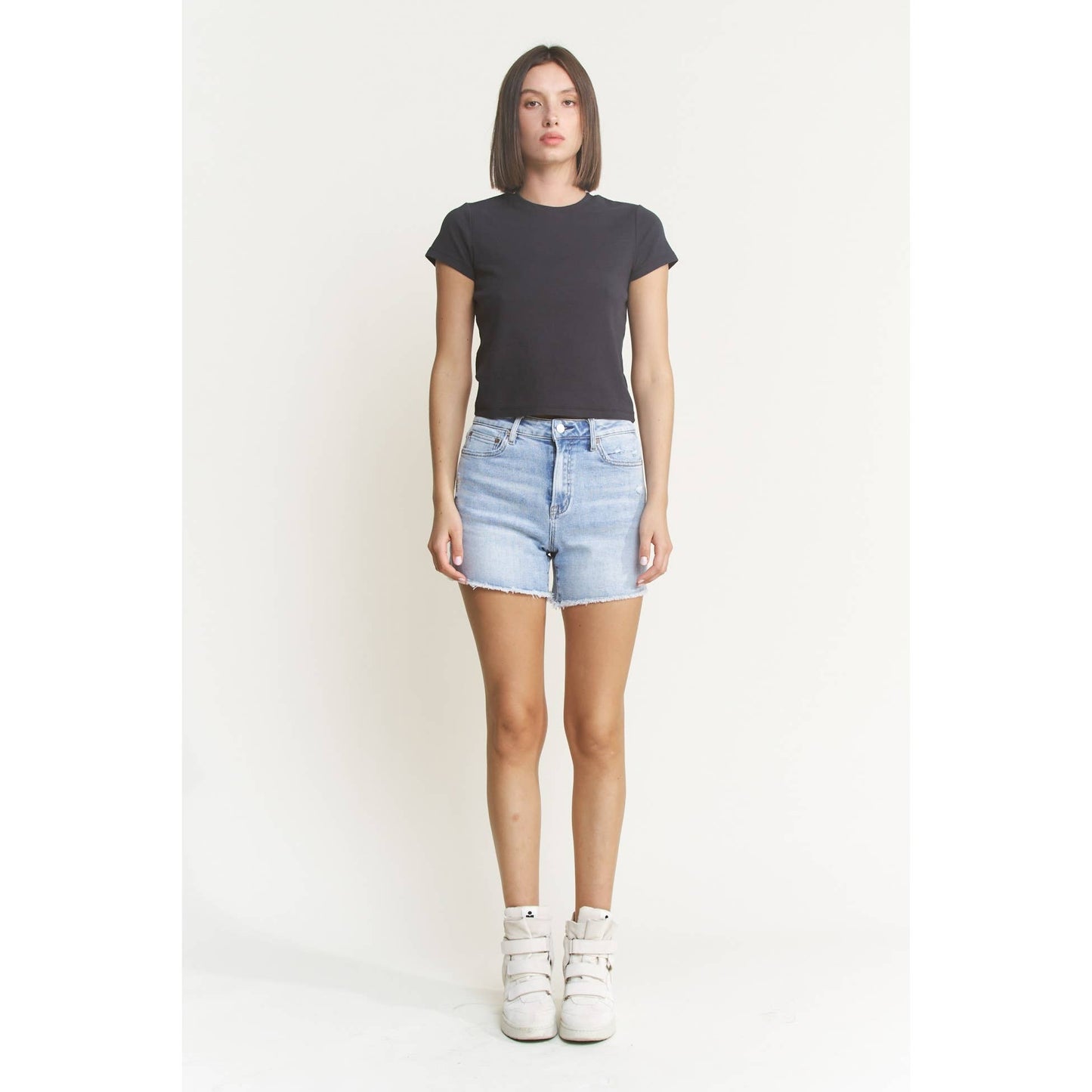 SUPER HIGH SHORTS RAW HEM