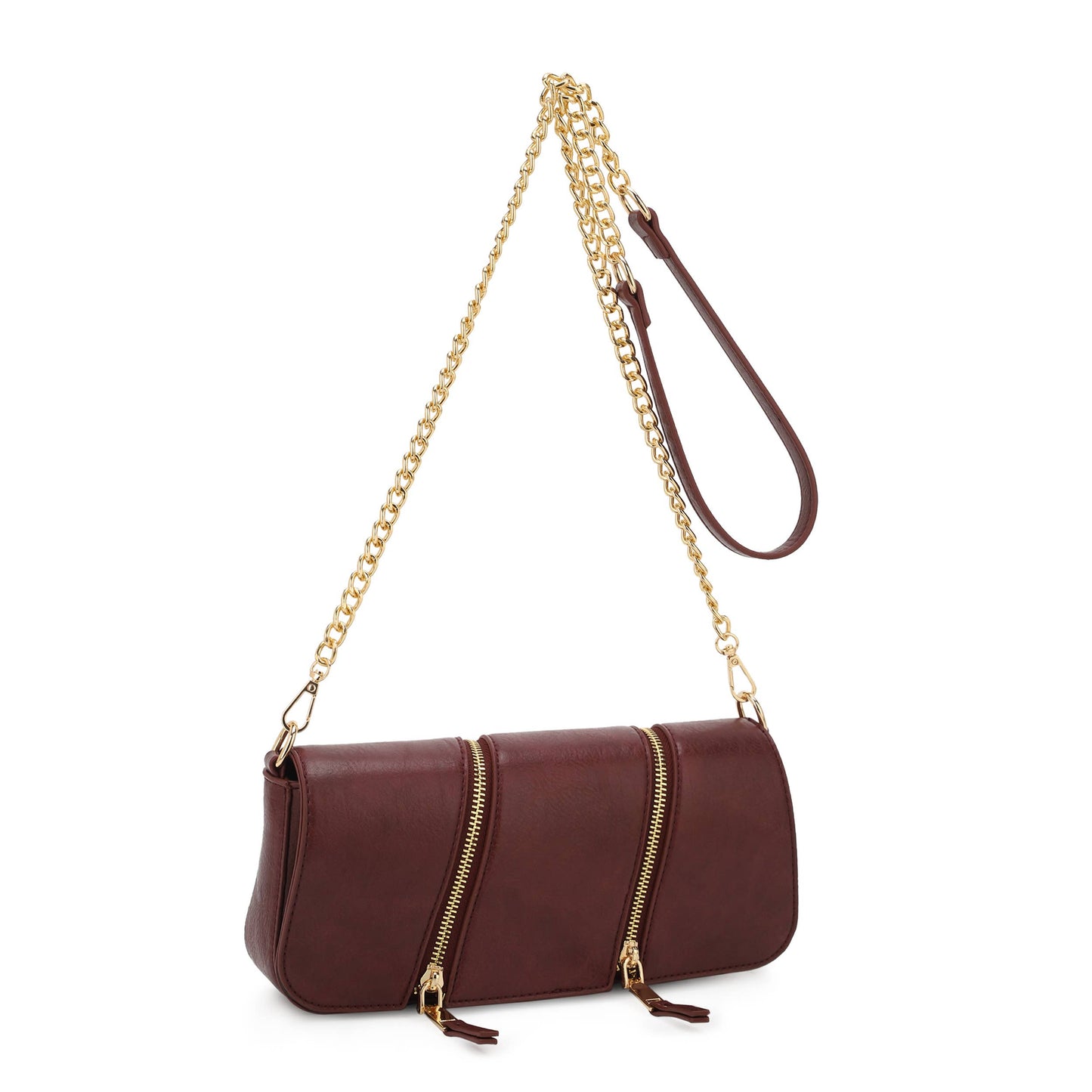 Beatrice Double Zipper Convertible Crossbody Bag