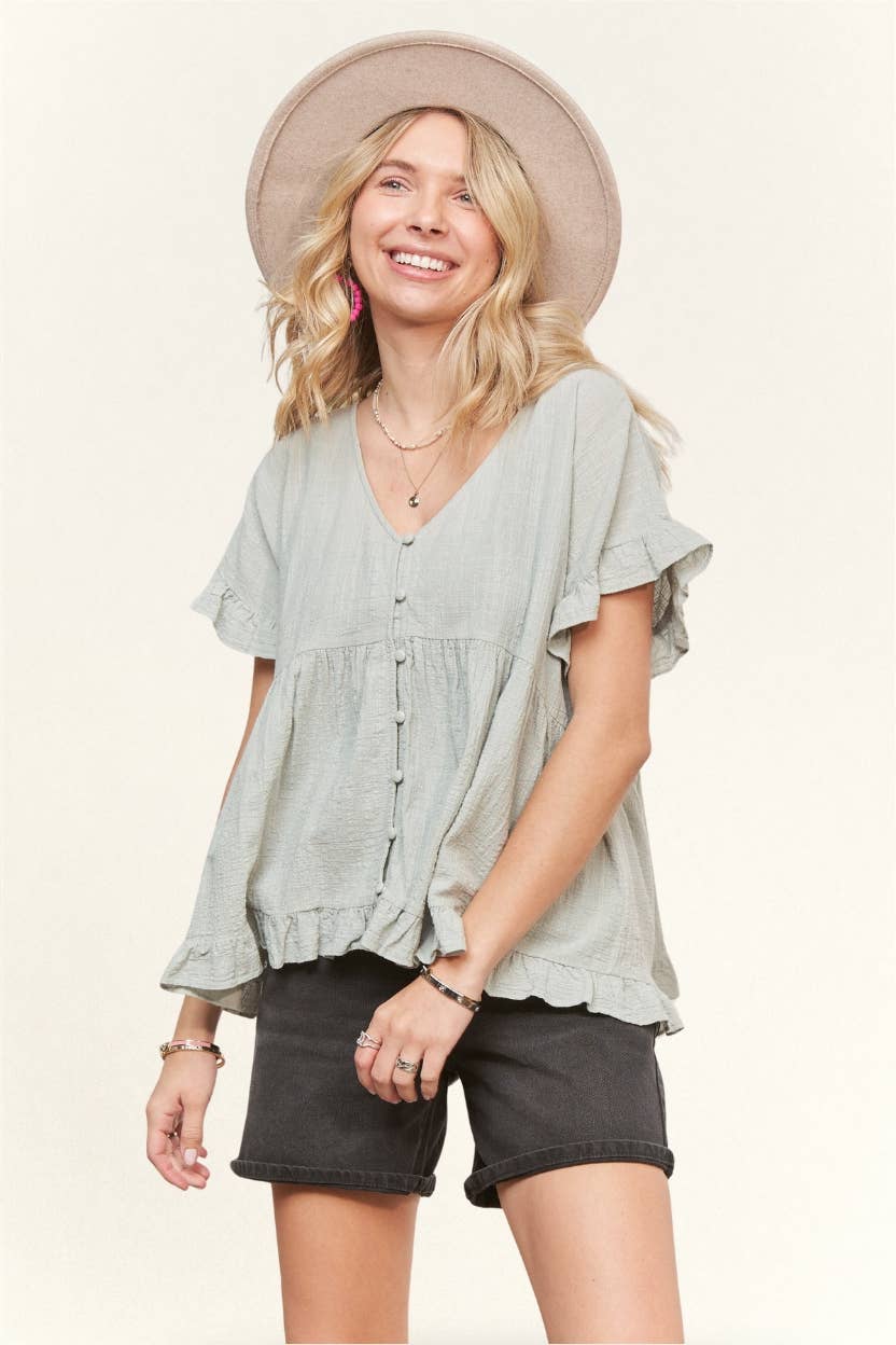 BUTTON DOWN BLOUSE