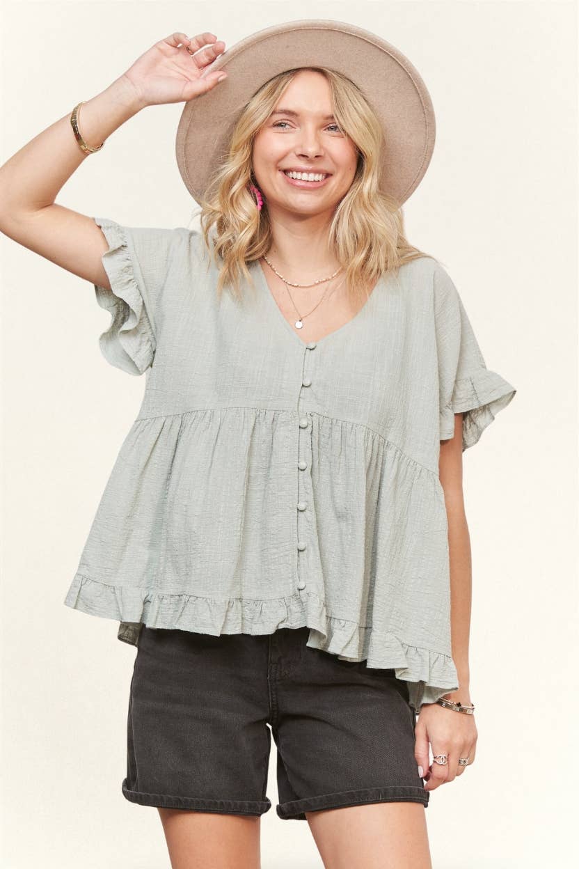 BUTTON DOWN BLOUSE