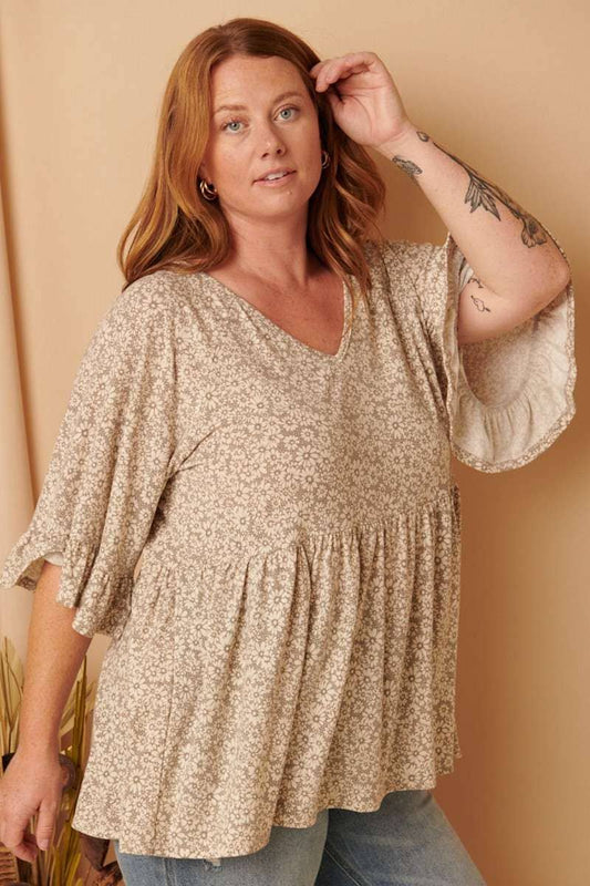 FLOWER RUFFLE BABYDOLL