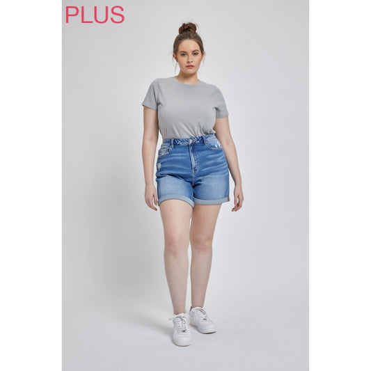 SUPER HIGH RISE MOM SHORTS