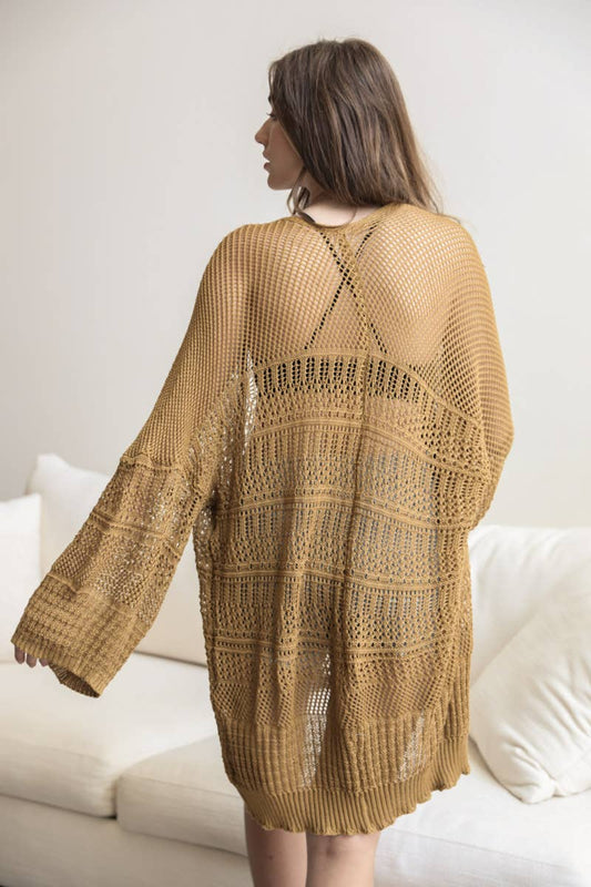 Relaxed Fit All-Season Knit Cardigan