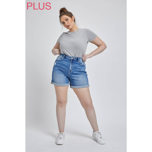SUPER HIGH RISE MOM SHORTS
