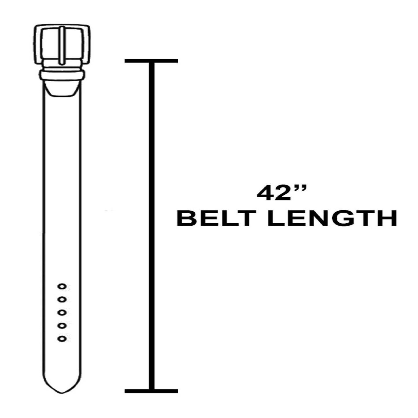 Western Etched Buckle Faux Leather Belt