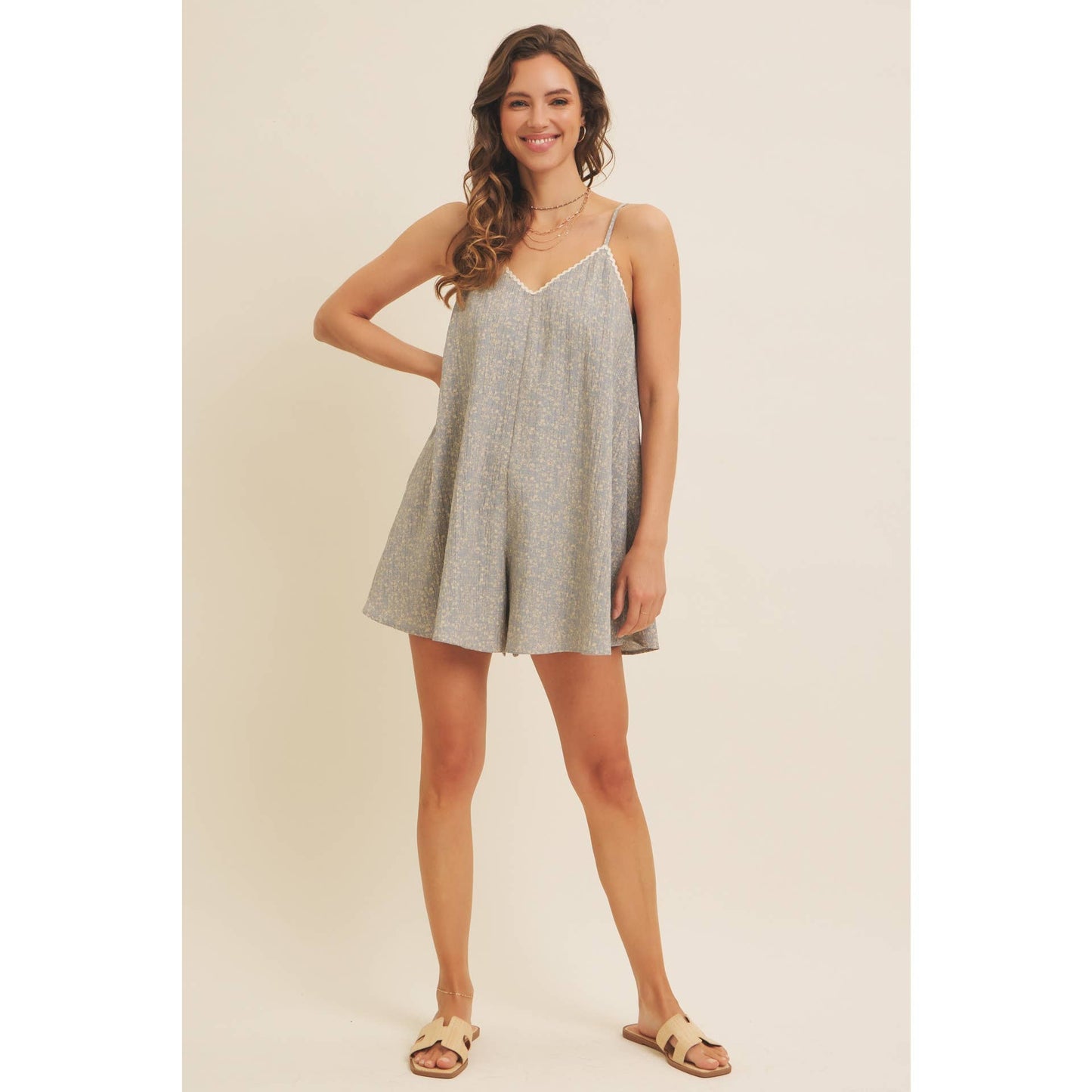 FLOWY  DITSY ROMPER